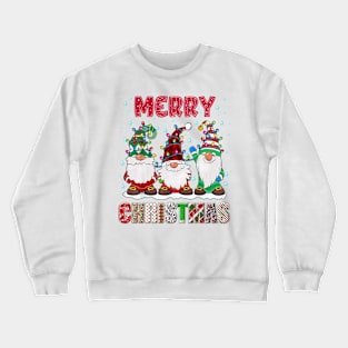 Merry Christmas Gnome Family Funny Xmas Tree Women Men Kids Crewneck Sweatshirt